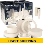 Gotham Steel 18 Piece Nonstick Ceramic Induction Cookware Set - Cream New. Price: $180.99.