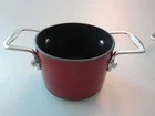 New Technique Cooks Essentials 5/8 Qt Hard Anodized Nonstick Red Cookware. Price: $23.00.