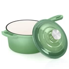 E-far Enameled Cast Iron Pan, 2 Quart Dutch Oven With Lid, Small New. Price: $74.97.