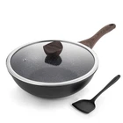 Kordisen Nonstick With Lid, 12 Woks & Stir-fry Pans, Inch, Black New. Price: $54.99.