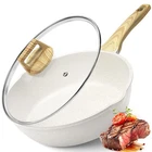 Gipp 11" Nonstick Deep Frying Pan W/ Lid, Granite Induction Saut Skillet New. Price: $49.18.