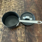Calphalon Commercial Anodized Aluminum 1/2QT. (2 Cup) Sauce Pan Pour Spout & Lid Used. Price: $21.24.