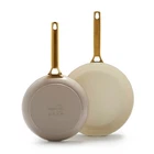 10 And 12 Inch Nonstick Frying Pan Skillet Set With Diamond Reinforced Coating New. Price: $127.90.