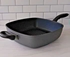 Swiss Diamond Classic Hd Nonstick Deep, Square 11-INCH Grill Saute Pan New. Price: $179.95.