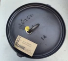 Lodge # 14 Cast Iron Camp Dutch Oven Nos New. Price: $149.00.
