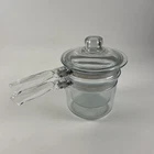 Vintage Pyrex Flameware Glass Double Boiler Saucepan & Lid 6283 1-1/2 Qt Euc Used. Price: $42.99.