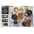 Member's Mark 11-PIECE Modern Ceramic Cookware Set, Black New. Price: $175.09.