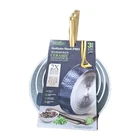 Gotham Steel Hammered Fry Pan Set, 3PC, Nonstick Ceramic, Limited Navy Cream New. Price: $124.79.