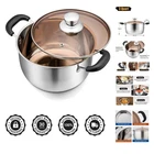 3 Qt With Lid, Stainless Steel Cooking For Soup, Heat-proo... New. Price: $33.61.