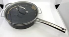 Emeril Lagasse Forever Pro Black 4-PIECE 11" Fry Pan, Glass Lid, Basket, New. Price: $84.99.