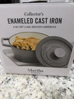 Martha Stewart Collector Enameled Cast Iron 2 Quart Round Casserole New. Price: $39.50.
