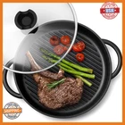 Moss & Stone 12 Nonstick Grill For Indoor Cooking, Cast Aluminum Griddle New. Price: $53.55.