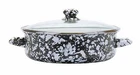 Golden Rabbit 3 Quart Enamelware Saute Pan With Lid, 9 Color Choices New. Price: $70.00.