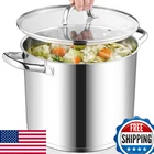 Herogo 12-QT 18/10 Stainless Steel Stock Pot W/ Lid, Heavy Duty Soup New. Price: $66.57.