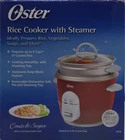 Oster 6-CUP Rice Cooker With Steamer, Red Open Box. Price: $29.93.