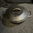 Lodge Qt. Cast Iron Serving Pot 2PS2 Dutch Oven &lid Open Fire Cooking Camping Used. Price: $41.77.