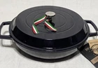 Brandani Italy Traditional Disa Cast Iron Dutch Oven Pot 4QT Cobalt Blue New. Price: $80.00.