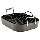 All-clad Essentials Hard Anodized Nonstick Roaster With Rack 11" X 14", Black New. Price: $121.99.