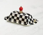 Mackenzie-childs Courtly Check Butter Box New. Price: $79.99.