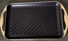 Creuset Rectangular Skinny Grill - Enameled Cast Iron Yellow Never Used New. Price: $100.00.