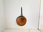 Vintage Copper Hearth Pans Long Iron Handle Fireplace Wall Hanging Hammered Used. Price: $78.00.