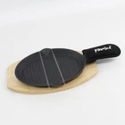 Parini Grilling Collection Fajita Skillet Set /seasoned Cast Iron 7X14 Nib New. Price: $22.39.