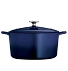 Tramontina Gourmet Enameled Cast Iron Covered Round Dutch Oven - Gradated Cobalt New. Price: $70.00.