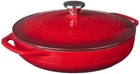 Lodge 3.6 Quart Cast Iron Casserole Pan. Red Enamel Dish New. Price: $104.90.