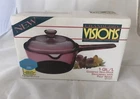 Cranberry Visions Corning Cookware Pot 1 Qt Saucepan New Sealed Box Vintage. Price: $150.00.
