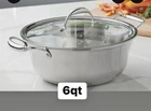 Princess House Heritage Tri-ply Stainless Steel 6-QT. Dutch Oven (5720) New. Price: $180.00.