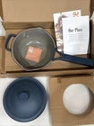 Our Place Mini Perfect Pot Blue Salt Saucepan 2.5 Qt. / 2.4L Beechwood Spoon New. Price: $89.00.