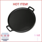 Home-complete Cast Iron Pizza Pan 14-INCH Baking For Oven, Stovetop, Grill New. Price: $36.87.