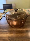 Corning Vision 4.5L Amber Glass Dutch Oven Stock Pot With Lid Pyrex Usa No Chips Used. Price: $45.00.
