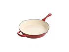 Crock Pot Artisan Enameled 12" Round Cast Iron Skillet In Scarlet Red New. Price: $54.99.