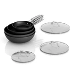 Pans Stick Set 7 Piece 8 10 12 Inch Frying Wok Induction Msmk Non Glass New. Price: $179.99.