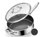 Lolykitch 6 Qt Nonstick Saute Pan With Lid Stainless Steel New. Price: $53.54.