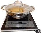 Tramontina Induction Cooker Portable Cooktop 1500W & 4 Qt Tri-ply Clad Pan Set Used. Price: $59.99.
