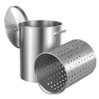 Uimoso 36QT Stainless Steel Stockpot Cooking Kitchen Sauce With Basket Lid New. Price: $62.99.
