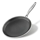 Nonstick Crepe Pan, 11INCH Stainless Steel Honeycomb Coating Flat ... New. Price: $37.09.