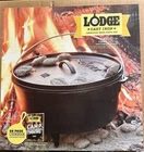New Lodge Cast Iron Deep Camp Dutch Oven, Inch, 8 Quart, L12DCO3 W/cookbook. Price: $95.00.