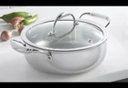 Princess House Heritage Tri-ply Stainless Steel 18-QT. Casserole #10834 New. Price: $210.00.