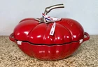 Staub Cast Iron Tomato Cocotte Dutch Oven Red New 3 Qt 2.9L. Price: $229.00.