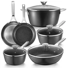 Induction Cookware Nonstick, 10PCS Bezia Pots And Pans Set For Cooktop New. Price: $204.25.