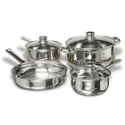 Concord Cookware 7-PIECE Stainless Steel Set, Includes Pots And Pans New. Price: $87.72.
