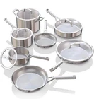 Ninja Everclad Stainless Steel Cookware 12 Piece Pots & Pans Set, All Stovetops New. Price: $589.99.