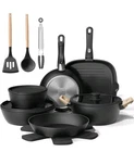 Bazova 19 Pcs Pots And Pans Set Non Stick Ceramic Cookware With Removable... New. Price: $64.99.