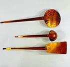 Solid Copper Kitchen Tool Utensil Set Lot Spatula Ladle Strainer Made Korea Used. Price: $24.99.