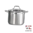 Lock & Drain Stainless Steel 8-QUART Pasta Pot With Lid And Strainer New. Price: $89.17.