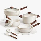 14-PIECE Nonstick Ceramic Cookware Set Healthy Induction Pots & Pans New. Price: $199.99.