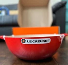 Creuset Enameled Cast Iron Chef's Oven With Glass Lid, 7.5 Qt., Cerise New. Price: $269.95.